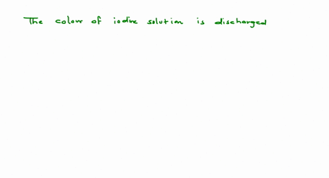 the-colour-of-iodine-solution-is-discharged-by-shaking-it-with-aqueous-solution-of-a-mathrmh_2-mathr