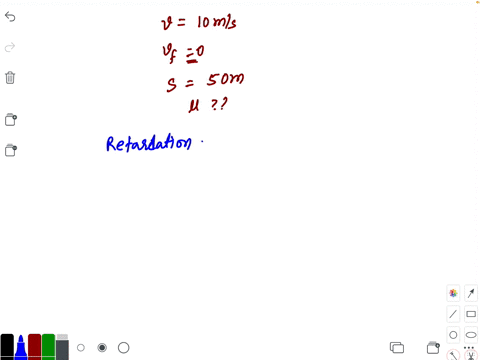 a-block-slides-with-velocity-of-10-mathrmm-mathrms-on-a-rough-horizontal-surface-it-comes-to-rest-af
