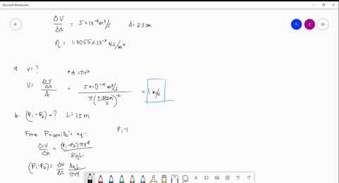 SOLVED:The velocity v of a fluid flowing in a conduit is inversely ...