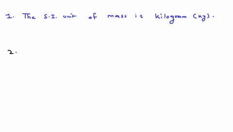 what-are-the-si-base-units-for-mass-length-and-time