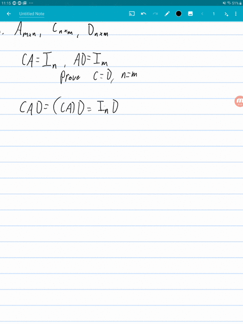 suppose-a-is-an-m-times-n-matrix-and-there-exist-n-times-m-matrices-c-and-d-such-that-c-ai_n-and-a-d