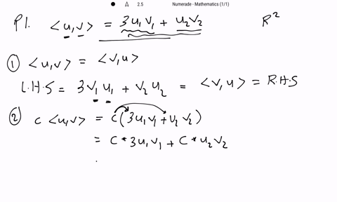 show-that-the-function-defines-an-inner-product-on-r2-where-mathbfuleftu_1-u_2right-and-mathbfvleftv