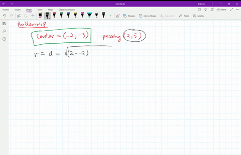 write-the-standard-equation-for-each-circle-center-at-2-3-and-passing-through-25