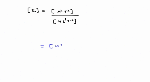 SOLVED:The dimensional formula of coefficient of permittivity for free