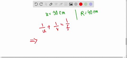 a-small-object-is-located-300-mathrmcm-in-front-of-a-concave-mirror-with-a-radius-of-curvature-of-40