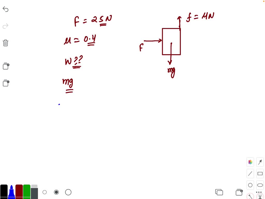 SOLVED:A horizontal force of 25 N is necessary to just hold a block ...