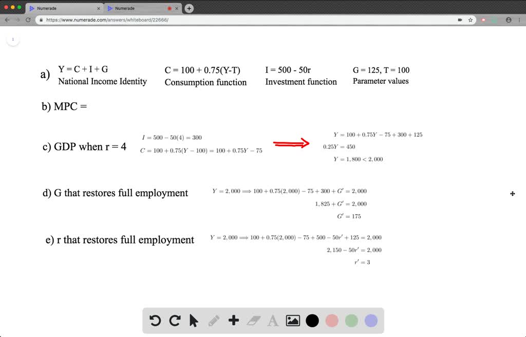 ⏩SOLVED:An open economy is in equilibrium when Y=C+I+G+X-M where …