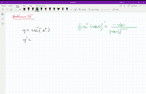 find-the-derivative-of-y-with-respect-to-the-appropriate-variable-ycsc-1leftetright