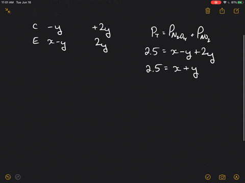the-equilibrium-constant-k_mathrmp-is-015-at-25circ-mathrmc-for-the-following-reaction-mathrmn_2-mat