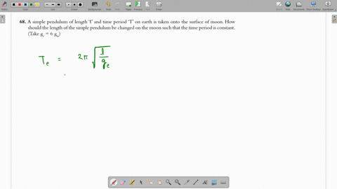 let-the-time-period-of-the-simple-pendulum-on-the-earth-be-t-then-2-pi-sqrtfracl_mathrmmmathrmg_math