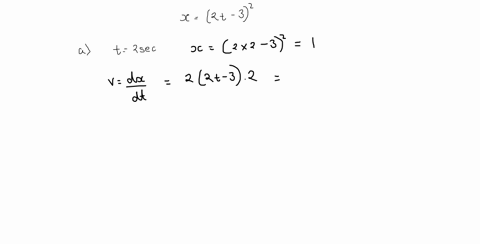 ihe-motion-of-a-particle-along-a-straight-line-is-described-by-the-function-x2-t-33-where-x-is-in-me