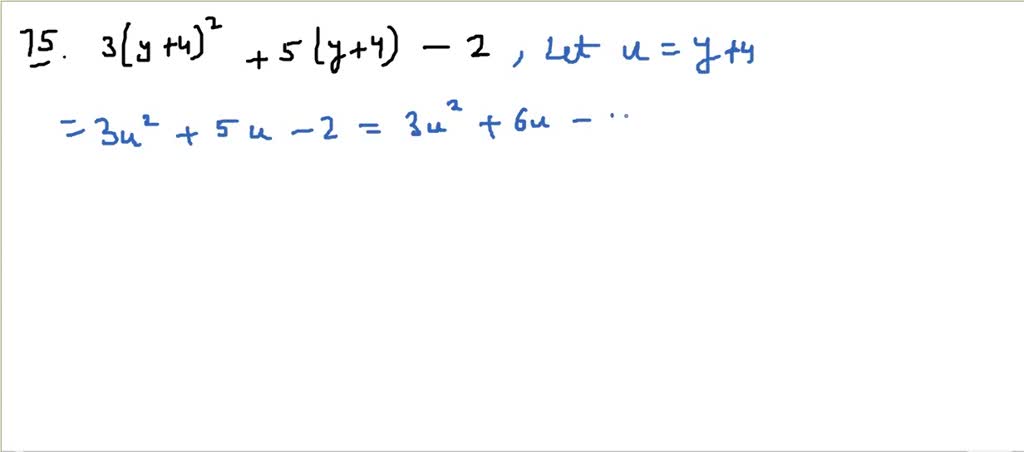 Factor by introducing an appropriate substitution…