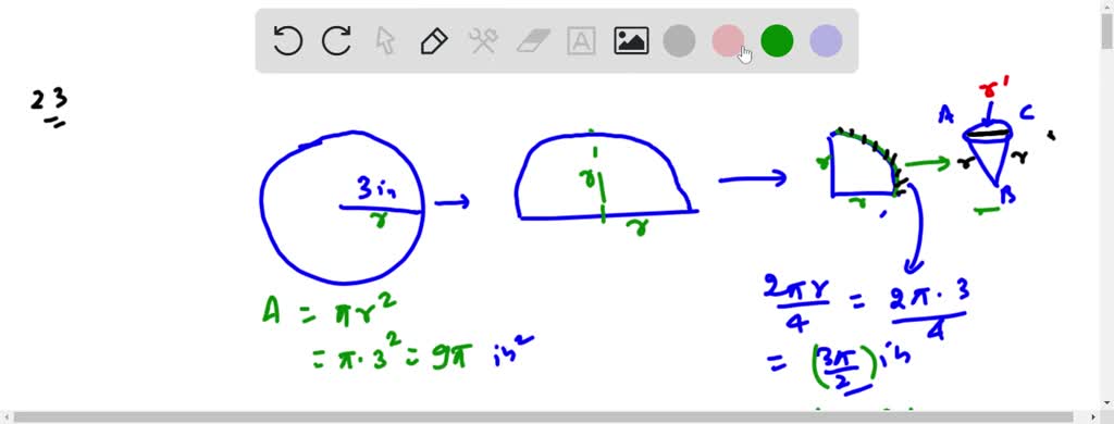 To make a paper drinking cup, start with a circular piece of paper that ...