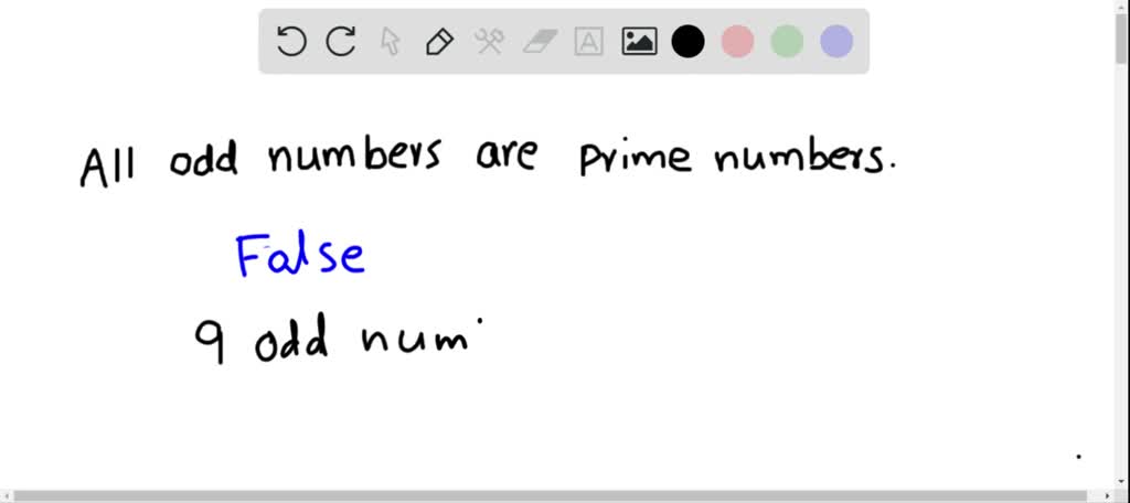 SOLVED True Or False All Odd Numbers Are Prime 