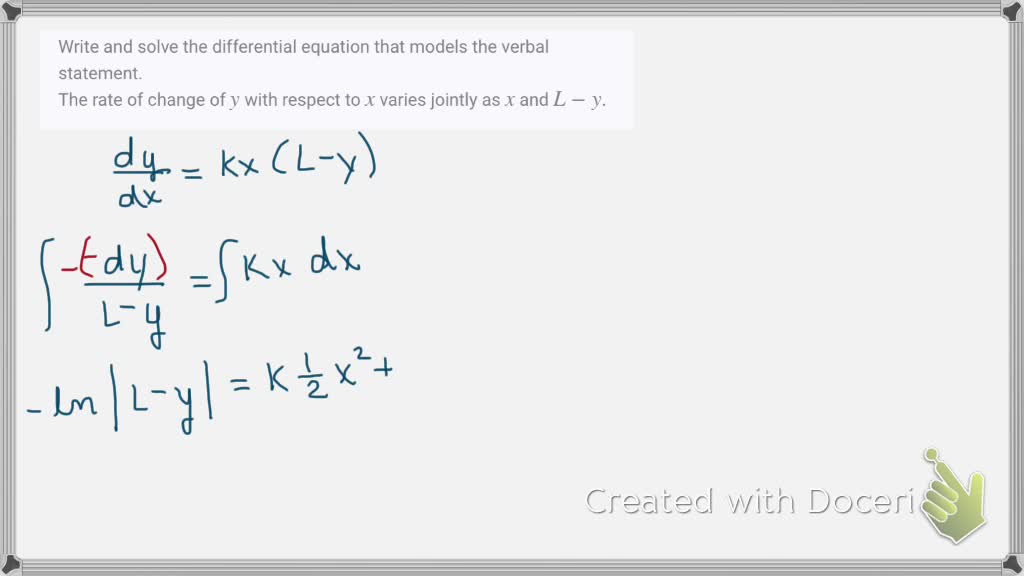 solved-a-write-a-differential-equation-that-models-the-situation-and