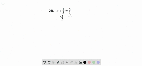 in-the-following-exercises-solve-the-equation-using-the-subtraction-property-of-equality-afrac13frac
