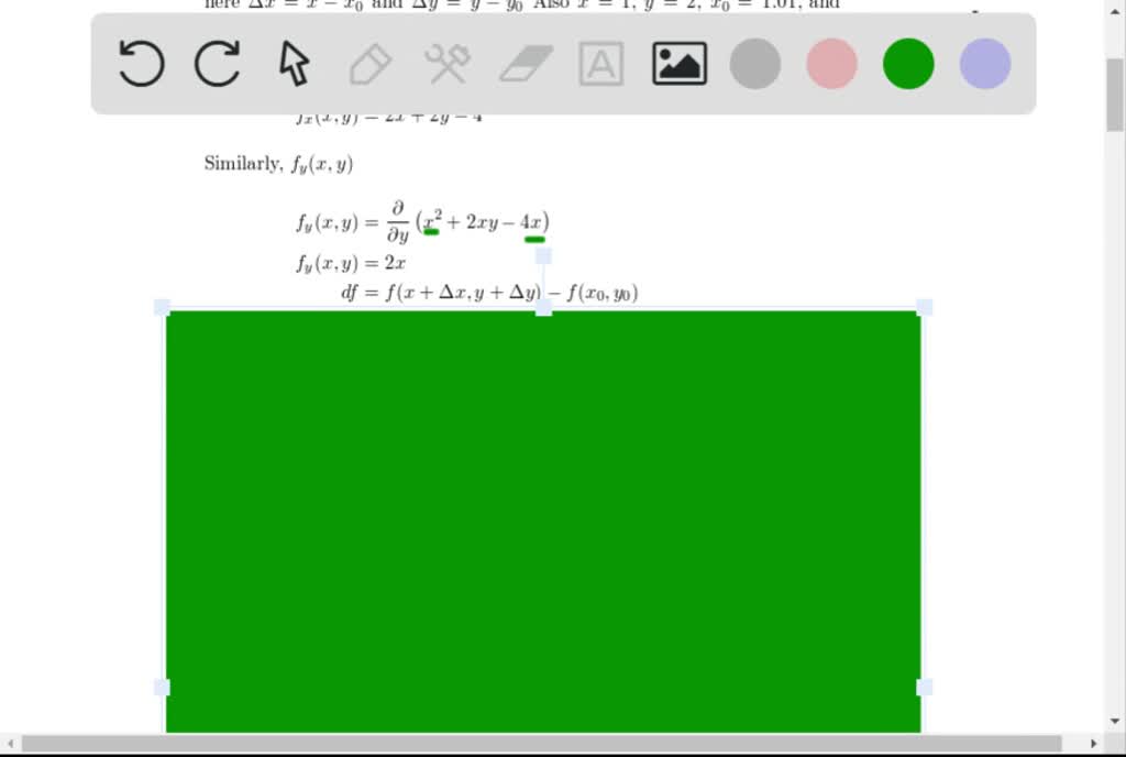 SOLVEDuse a total differential to approximate the change in f(x, y) as