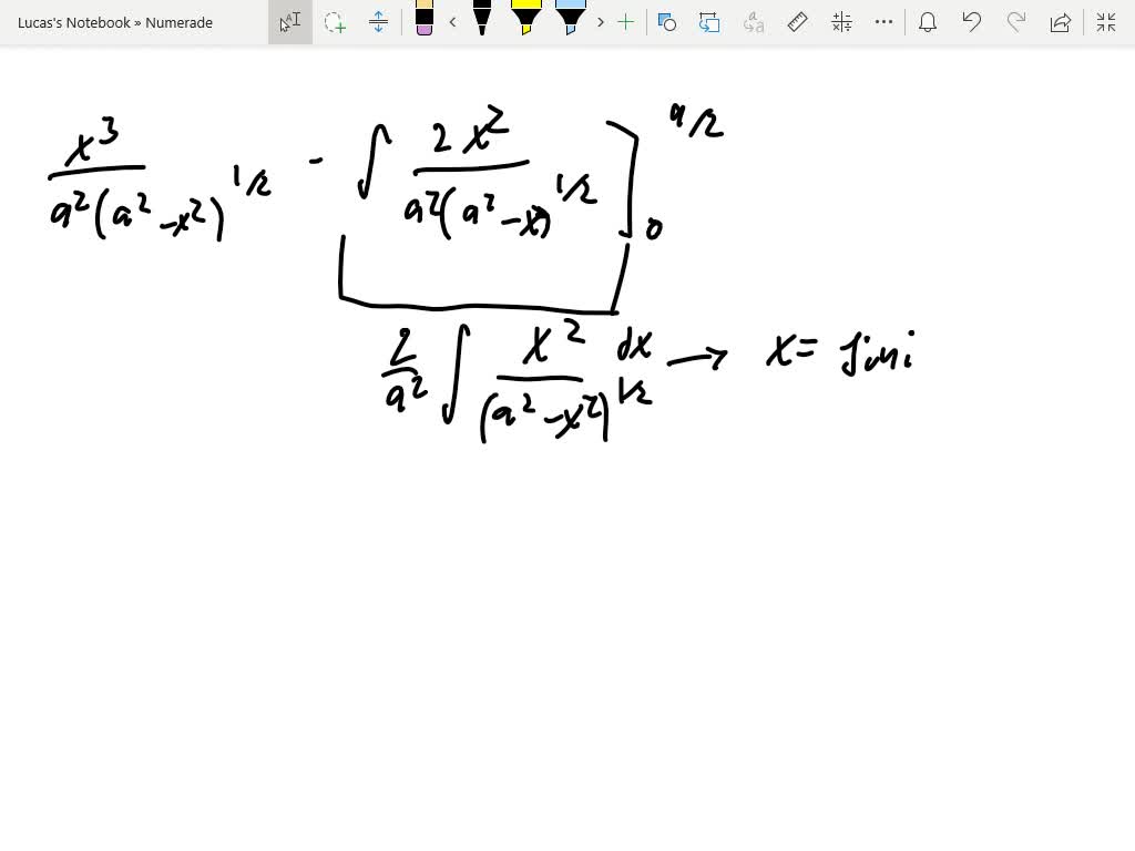 ⏩SOLVED:∫0^π/ 2 x^2(a^2-x^2)^-3 / 2 d x | Numerade