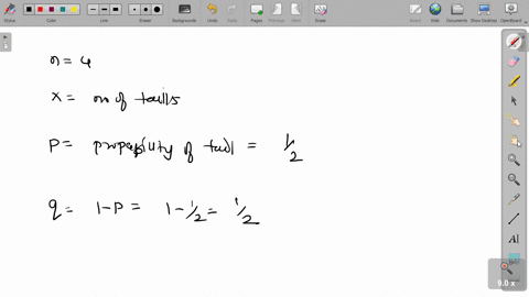 if-four-unbiased-coins-are-tossed-find-the-probability-that-there-should-be-two-tails