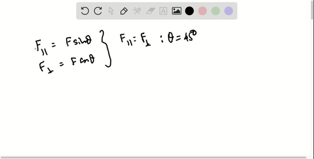 SOLVEDThe weight of a book on an inclined plane can be resolved into two vector components, one