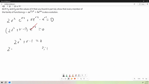 a-for-what-values-of-r-does-the-function-yer-x-satisfy-the-differential-equation-2-yprime-primeypr-4