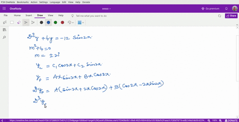 solve-the-given-differential-equations-the-form-of-y_p-is-given-leftd2-y4-y-12-sin-2-x-quad-text-l-2