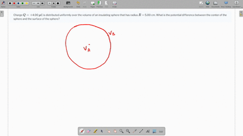charge-q-400-muc-is-distributed-uniformly-over-the-volume-of-an-insulating-sphere-that-has-radius-r-