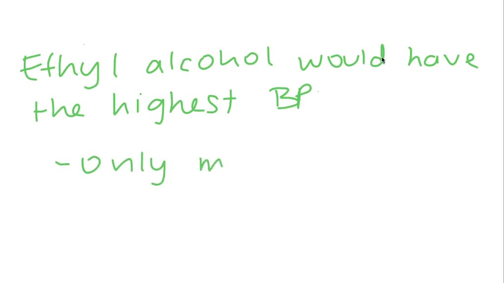 SOLVEDWhich of the following has the greatest boiling point? A. methane B. methanol C