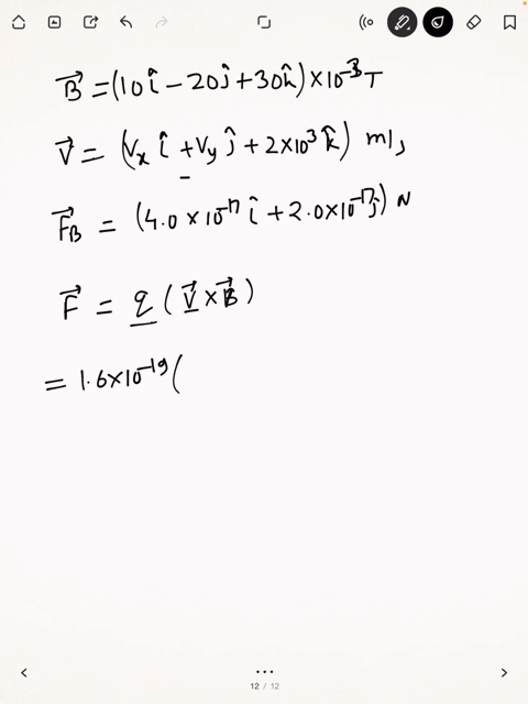 a-proton-moves-through-a-uniform-magnetic-field-given-by-vecb10-hatmathrmi-20-hatmathrmj30-hatmathrm