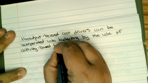 describe-how-nonoutput-based-cost-drivers-can-be-incorporated-into-budgeting