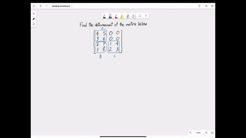 find-the-determinants-of-the-matrices-a-leftbeginarrayllll-4-5-0-0-3-6-0-0-2-7-1-4-1-8-2-3-endarrayr