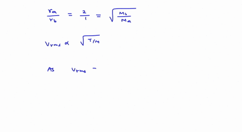 the-rate-of-effusion-of-two-gases-a-and-b-under-identical-conditions-of-temperature-and-pressure-are