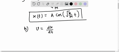 a-spring-of-unstretched-length-l-and-spring-constant-k-is-attached-to-a-wall-and-an-object-of-mass-m