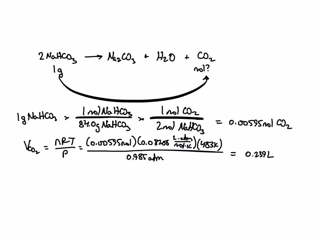 SOLVED The equation for cream of tartar and baking powder, in action