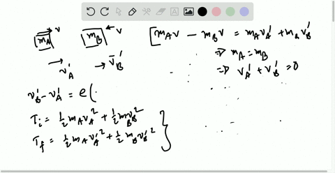 collars-a-and-b-of-the-same-mass-m-are-moving-toward-each-other-with-identical-speeds-as-shown-knowi