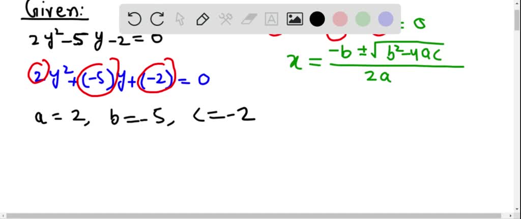 SOLVED:Solve the quadratic equations. If an equation has no real roots ...