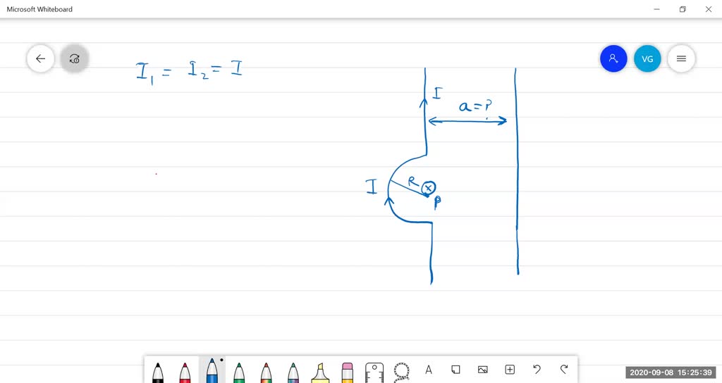 SOLVED Two long wires, one of which has a semicircular bend of radius