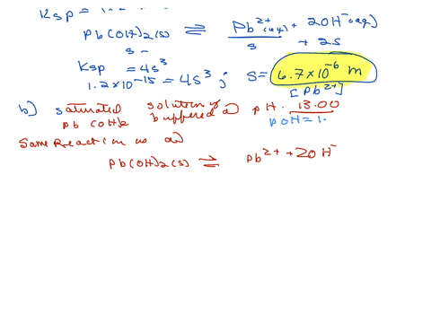 calculate-the-concentration-of-mathrmpb2-in-each-of-the-following-a-a-saturated-solution-of-mathrm-5