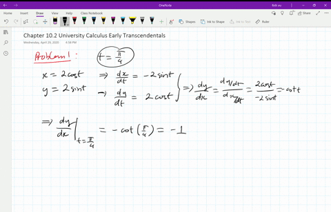 find-an-equation-for-the-line-tangent-to-the-curve-at-the-point-defined-by-the-given-value-of-t-a-19