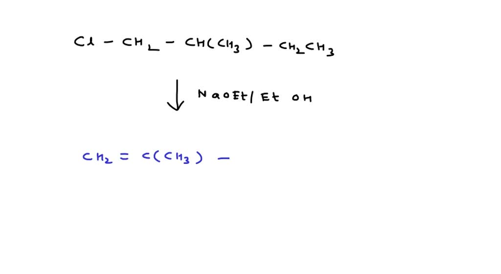 SOLVED:When menthyl chloride reacts with sodium ethoxide in ethanol ...