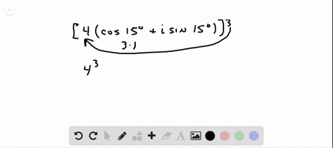use-demoivres-theorem-to-find-the-indicated-power-of-the-complex-number-write-answers-in-rectangular
