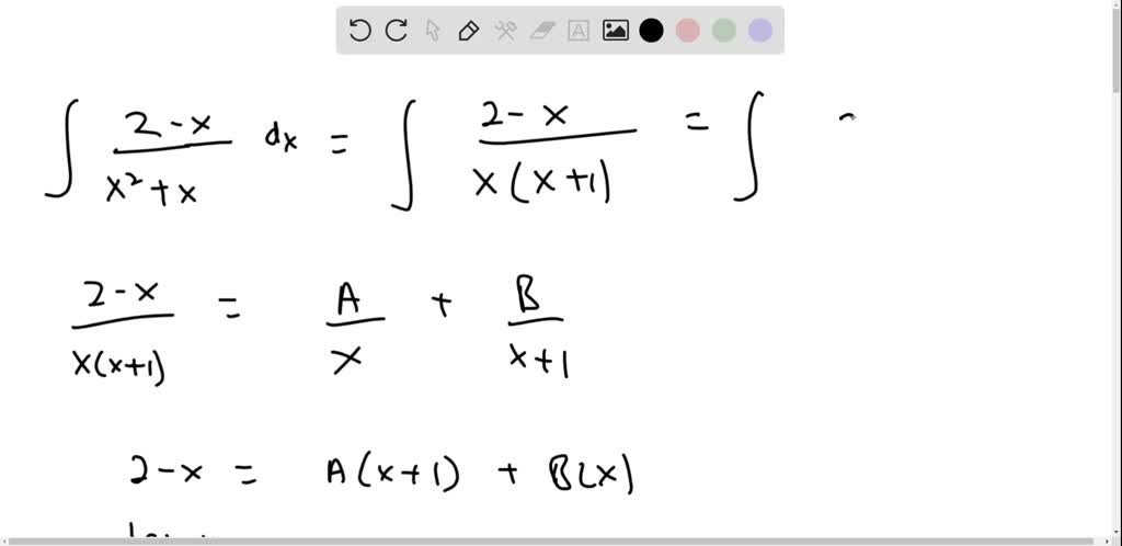 SOLVED:Use the method of partial fractions to evaluate each of the ...