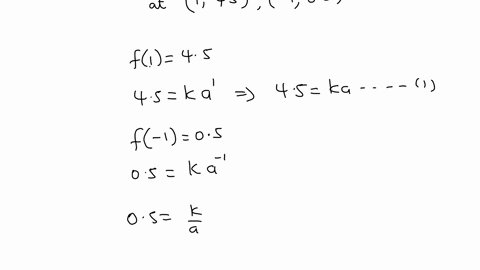 assume-that-the-graph-of-the-exponential-function-fxk-cdot-ax-passes-through-the-two-points-find-the