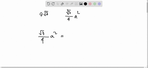 a-the-area-of-an-equilateral-triangle-is-9-sqrt3-find-the-length-of-one-side-b-find-a-formula-for-th