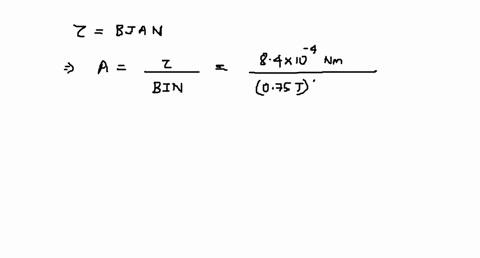 the-maximum-torque-experienced-by-a-coil-in-a-075-t-magnetic-field-is-84-times-10-4-mathrmn-cdot-m-2