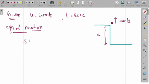 a-ball-is-thrown-upward-from-the-edge-of-a-cliff-with-velocity-200-mathrmm-mathrms-1-it-reaches-the