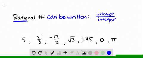 define-rational-number-which-of-the-following-are-rational-numbers-5-frac23-frac-172-sqrt3-1450-pi