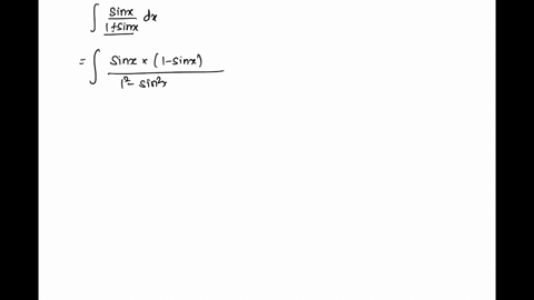 int-fracsin-x-d-x1sin-x-is-a-x-tan-x-sec-xc-b-xtan-x-sec-xc-c-xtan-xsec-xc-d-x-tan-xsec-xc
