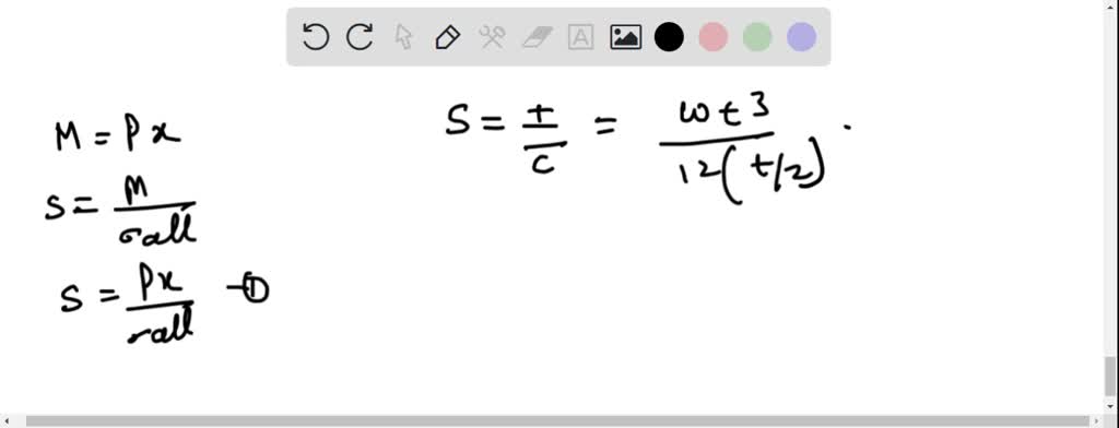 Determine the variation in the width w as a function of x for the ...