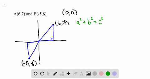 which-of-the-points-a67-or-b-58-is-closer-to-the-origin